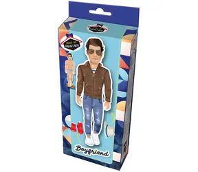 JIRI MODELS Magnetische Puppe Junge / Anziehspiel / 27 Teile / Holzsockel
