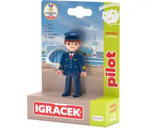 EFKO Spielfigur Pilot / Berufsserie / Koffer / ab 3 Jahren