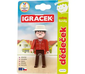 EFKO Spielzeug Großvater / Familienedition / Gelenkfigur / Auf Karte / ab 3 Jahren