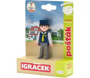 EFKO Spielzeug-Postbote-Figur / Berufe-Serie / Verpackung, Beutel / ab 3 Jahren