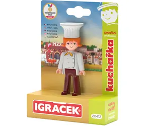 EFKO Spielfigur Koch / Berufe Serie / Küchenutensilien 4-teilig / ab 3 Jahren