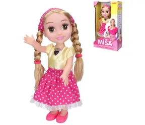 WIKY Puppe Míša Růžičková / Tschechischer Gesang, Licht und Ton / 33 cm