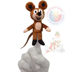 MORAVSKÁ ÚSTŘEDNA Fingerpuppe Maus 12 cm / Textil / Ab 3 Jahren