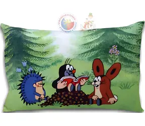 Mährisches Kissen „Maulwurf mit Buch“ (Mittelsäule) / 45 x 30 cm / Vorschulkinder