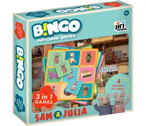 JIRI MODELS Bingo House of Mice Sam und Julia / Brettspiel / 3 in 1 / ab 3 Jahren