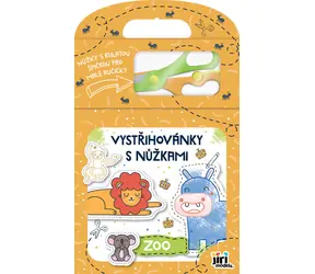 JIRI MODELS Ausschneidefiguren: Zootiere / Malbuch / 24 Seiten / Inklusive Kinderschere