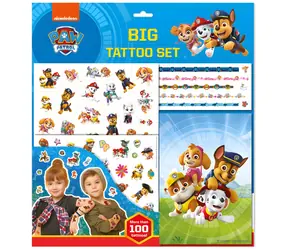 JIRI MODELS Großes Paw Patrol Tattoo-Set / Über 100 Tattoos / Malbuch / ab 3 Jahren