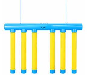 MERCO Falling Pins Beobachtungsspiel gelb / Fallende Kegel / USB-Ladefunktion / 3 Schwierigkeitsstufen