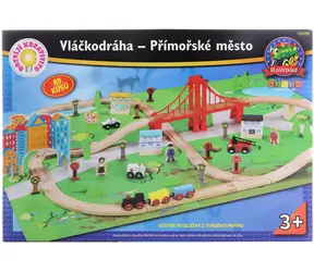 MAXIM Eisenbahn Küstenstadt / 80 Teile / ab 3 Jahren