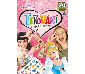 JIRI MODELS Disney Prinzessinnen Aktivitäts-Tattoo-Set / 20 Tattoos / 16 Malvorlagen / 18 x 26 cm / ab 3 Jahren