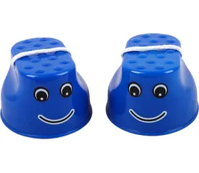 MERCO Stelzen Smile blau / Balancespiel / Rutschfeste Sohle / Kunststoff / ab 3 Jahren