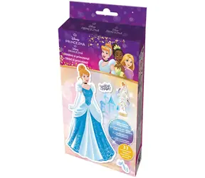 JIRI MODELS Magnetischer Ankleideanzug Disney Prinzessin Cinderella / Malbuch / Holzständer / ab 3 Jahren