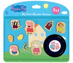 JIRI MODELS Stempelset Peppa Pig / 9-teilig mit Kissen / Ab 3 Jahren