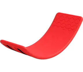 Merco Balance Board Wave Rot / Balance Board / rutschfest / Kunststoff / 81 x 28 x 20 cm