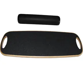 Merco Woody Core / Balanceboard / Holz / Tragfähigkeit 150 kg / EVA-Zylinder