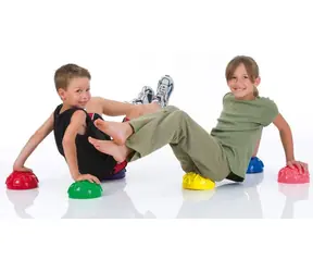 Merco Fußmatte gelb / Balance-Massagematte / 16 cm / Belastbarkeit 120 kg
