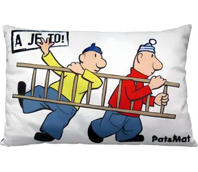 MORAVSKÁ ÚSTŘEDNA Kissen Pat a Mat Ladder / Plüsch / 45 x 30 x 10 cm / ab der Geburt