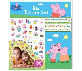 JIRI MODELS Peppa Pig Tattoo-Buch / Über 100 Tattoos / ab 3 Jahren