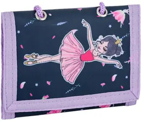 OXYBAG Kinder-Textilgeldbörse Ballerina / Geldbörse / Faltbar / Klettverschluss / 14 x 10,5 cm