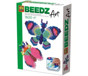 SES Creative Aufbügelperlen Beedz Art Schmetterling und Käfer / 1600 Stück / ab 12 Jahren