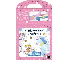 JIRI MODELS Ausschneide-Einhörner / Malbuch / 24 Seiten / Inklusive Kinderschere