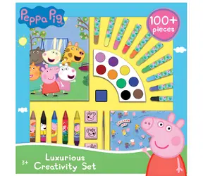 JIRI MODELS Luxus-Kreativset Peppa Pig / Malbücher und Sticker / ab 3 Jahren