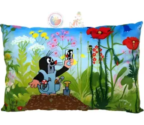 MORAVSKÁ ÚSTŘEDNA Kissen Maulwurf mit Spiegel / 45 x 30 cm / Textil / Vorschulkinder
