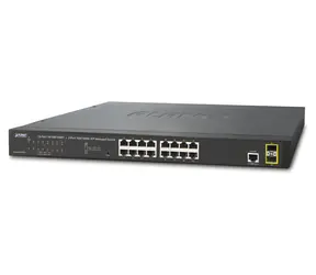 Planet GS-4210-16T2S / Switch / L2 / 16x 1Gb RJ-45 / 2x 1Gb SFP / Lüfterlos