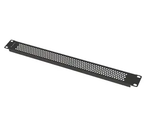 Lanberg 19" 1HE schwarz / Abdeckplatte / perforiert / Stahl