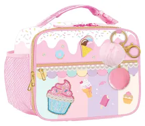 Sparkys Thermotasche für Lunchpakete, Regenbogen-Cupcake-Motiv / Thermotasche für Lebensmittel / 26,5 x 19 x 8,5 cm