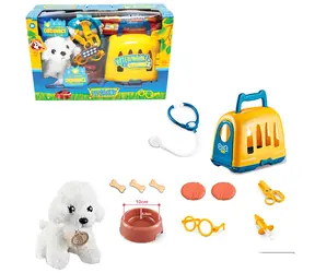 SPARKYS Veterinärset mit Transportbox und Bichon Frisé / ab 3 Jahren