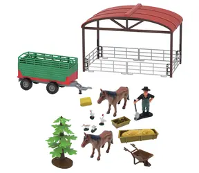 SPARKYS FARM SERVICE Traktor mit Pritsche / Spielset / 16-teilig / mit Licht und Sound / ab 3 Jahren