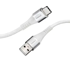 INTENSO A315C weiß / Lade- und Datenkabel / USB-A auf USB-C / 1,5 m / PD 60 W