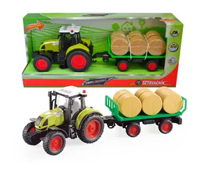 SPARKYS Traktor mit Pritschenwagen FARM SERVICE / 1:16 / Kunststoff / 3x AG13 (enthalten)