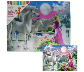 SPARKYS Diamantmalerei Pegasus und Prinzessin / 40x50 cm