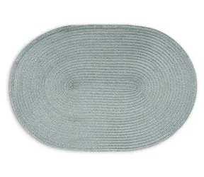Continenta Ovales Platzset Grau-Blau / Platzsets / Synthetische Fasern / 45 x 31 cm