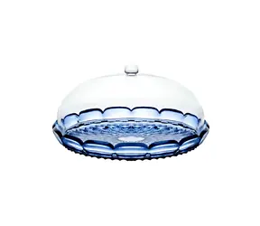 Guzzini Vanity blau / Kuchenplatte mit Deckel