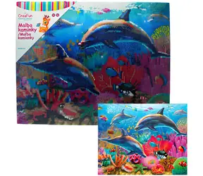 SPARKYS Diamantmalerei Delfine / 40x50 cm