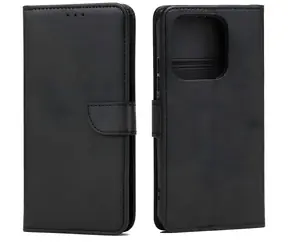 Marv Wallet Case für XIAOMI 17, schwarz / Brieftaschenhülle / Öko-Leder / Magnetverschluss