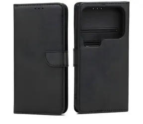 Marv Wallet Case für XIAOMI 17 Pro, schwarz / Brieftaschenhülle / Öko-Leder / Magnetverschluss