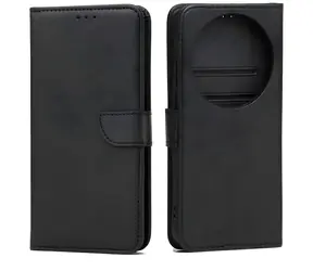 Marv Wallet Case für XIAOMI 17 Ultra, schwarz / Brieftaschenhülle / Öko-Leder / Magnetverschluss