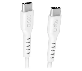 SBS weiß / Kabel / USB-C - USB-C / Stromversorgung 240 W / 3 m