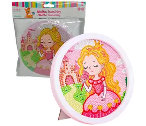 SPARKYS Diamantmalerei auf Rahmen Prinzessin / 17 cm / ab 6 Jahren