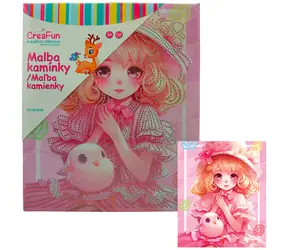 SPARKYS Diamantmalerei Rosa Puppe / 25 x 30 cm