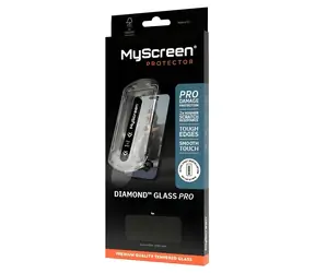 MyScreen Diamond Glass Pro Fit Frame / Schutzglas / Apple iPhone 16 Pro Max / mit Montagerahmen