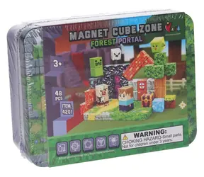 WIKY Magnet Cube Zone Bausatz - Waldportal / 48 Teile / Kunststoff / ab 3 Jahren