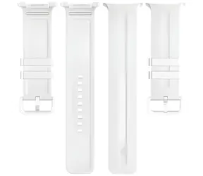 Tactical Silikonarmband für Samsung Galaxy Watch 8/9, Weiß / Armband