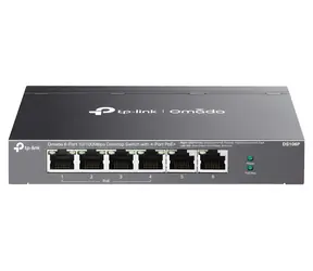 TP-LINK Omada DS106P / Switch / 6x 10/100 Mbit/s / 4X PoE+ / PoE 67 W / Desktop