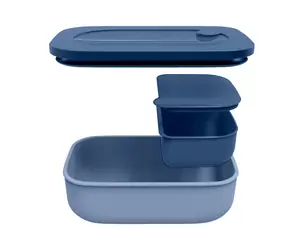 Guzzini Store&Go 2in1 blau / Reiselebensmittelbehälter