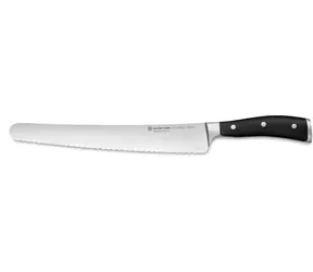 Wüsthof CLASSIC IKON Schinkenmesser 26 cm / Schinkenmesser / geschmiedeter Stahl / Wellenklinge